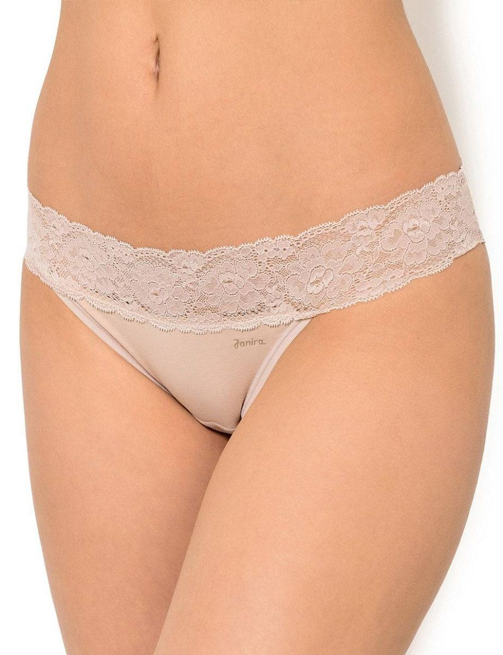 Трусики-слипы с кружевным пояском Dolce Cinture (Размер: L) (Цвет: телесный)