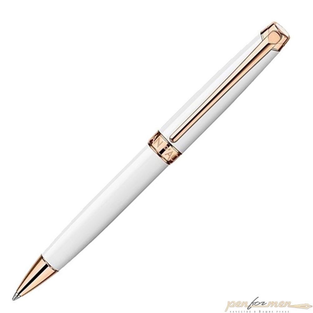 Шариковая ручка Carandache Leman Pink Gold White Rosegold (4789.581)