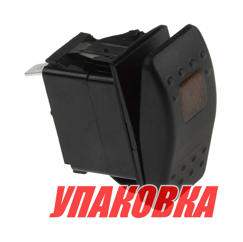 Переключатель двухпозиционный ON-ON 12 В/20А 4Р с подсветкой (упаковка из 50 шт.)