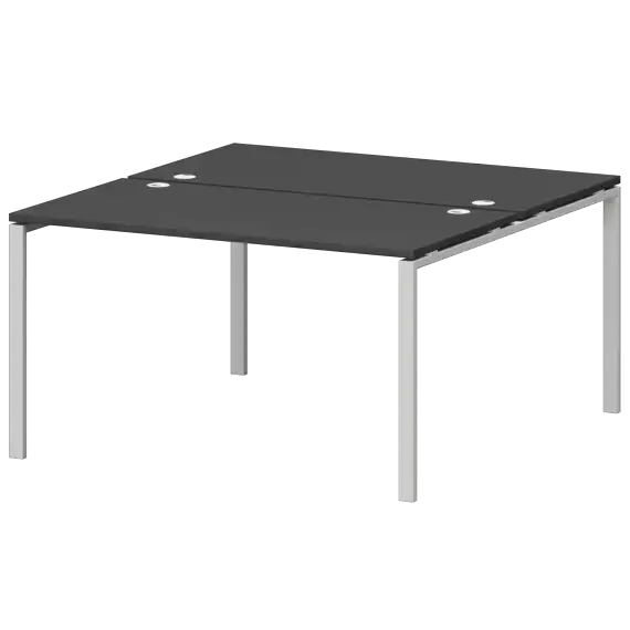 Бенч двойной на металлокаркасе СМС2-П-10К.149.Пр25  1000x1496x750 Смарт
