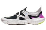 Nike Free RN 5.0 barefoot sports non-slip low-top running shoes for men and women with the same gray and black powder