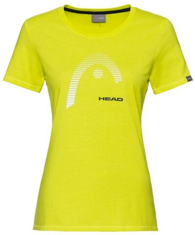 Женская теннисная футболка Head Club Lara T-Shirt - yellow