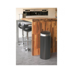 Ведро для мусора Brabantia Touch Bin матовый черный крышка матовая с защитой от отпечатков пальцев 30л общий вид
