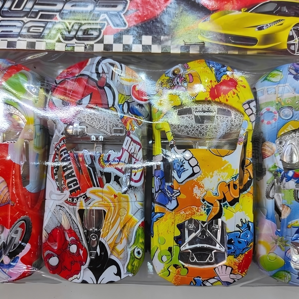 Набор машин 4 шт «Яркая гонка», заводные, 13 см, пакет