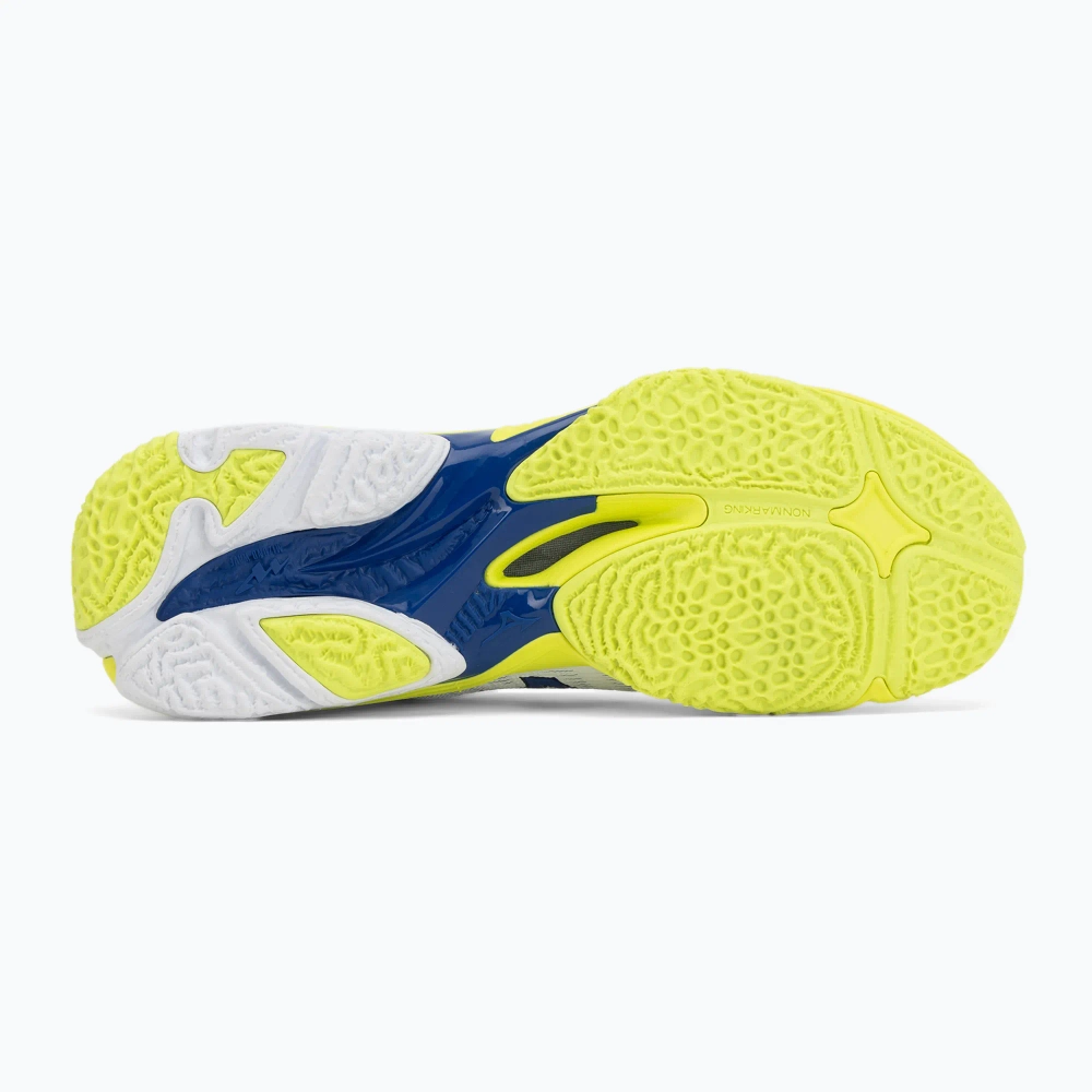 Кроссовки волейбольные Mizuno Wave Lightning Elite white/lighting yellow/dazzling blue