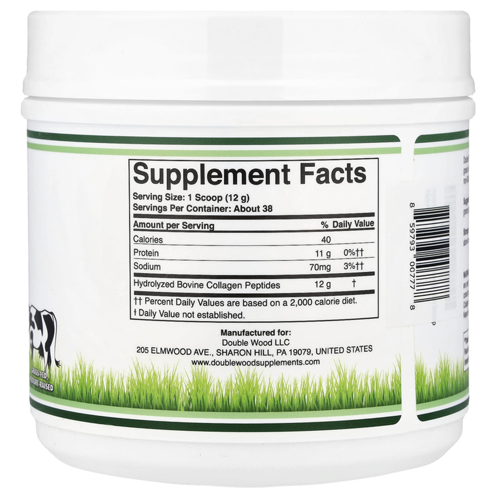 Double Wood Collagen Peptides 456 gr.