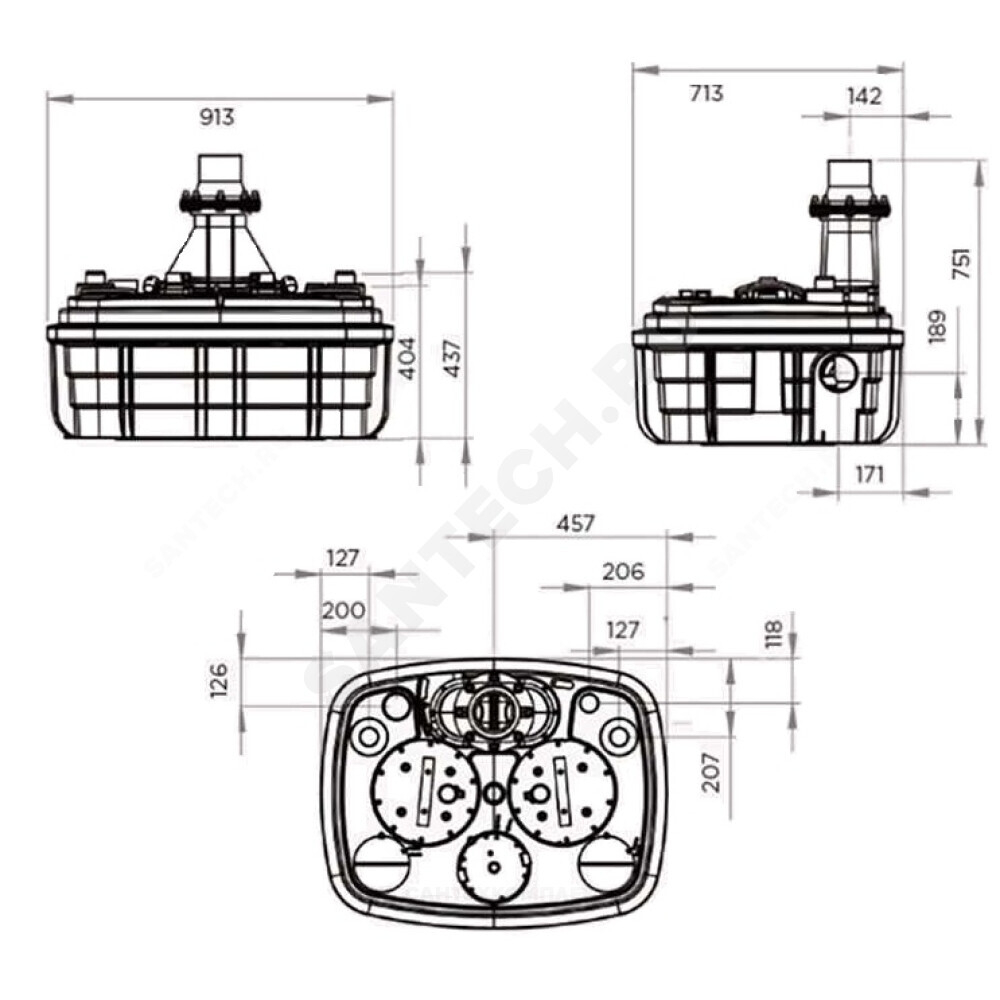 Установка насосная канализационная SANICUBIC 2 XL VX 1x220-240В/50 Гц SFA