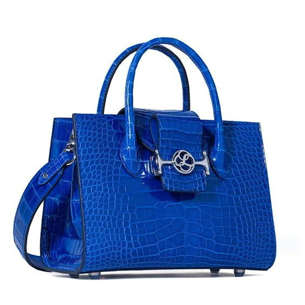 Crocco Bagon Real Blue (0,9-1,1 мм), цв. синий, натуральная кожа