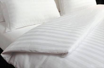 Пододеяльник сатин страйп  (полоса 1х1см, плотность: 130гр/м2, состав: 100% хлопок)