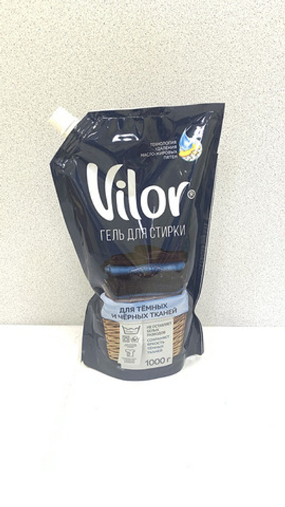 VILOR Жидкое средство д/стирки тёмных тканей 1л м/у
