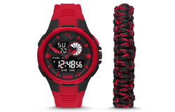 PUMA Wrist Watch Quartz Movement Silicone Strap 48mm Black Dial Men"s Watches P5072