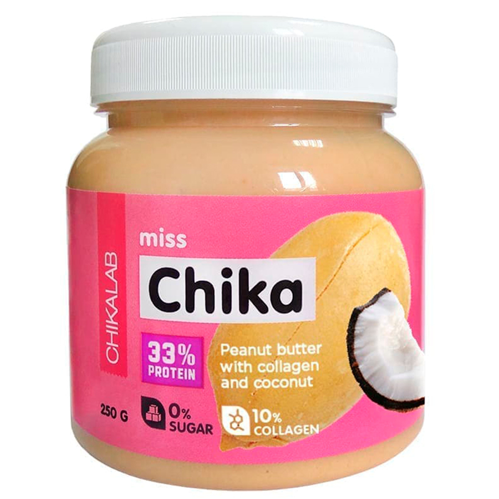 ChikaLab Паста Арахисовая С Кокосом Miss Chika (250 гр.)