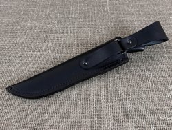 Нож "Скорпион", дамасская сталь, рукоять черный граб мореный