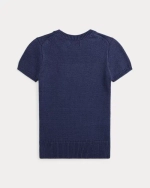 Вязаное поло с рисунком медвежонка и вышивкой RL Ralph Lauren