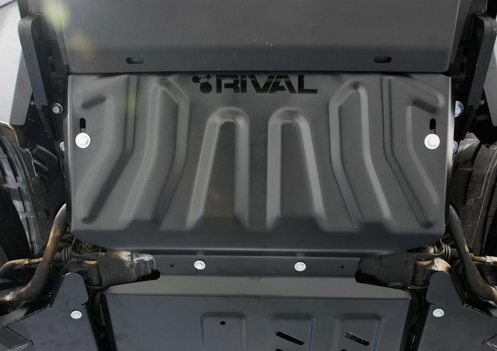 Защита радиатора Rival для Mercedes-Benz X-klasse (V - 2.3TD; 3.0D) 4WD 2017-н.в./Nissan Navara D40 (V - 2.5D) 2004-2010/Nissan Navara D40 рестайлинг (V - 2.5D; 3.0D) 2010-2015/Nissan Pathfinder R51 (V - 2.5D; 4.0) 2004-2010/Nissan Pathfinder R51 рестайлинг (V - 2.5D; 3.0D; 4.0) 2010-2014, сталь 3 мм, с крепежом, штампованная, 2111.4164.2.3