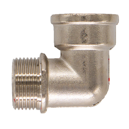 Уголок с ограничителем СТМ CRLFMS12, 1/2", внутренняя/наружная резьба, латунь