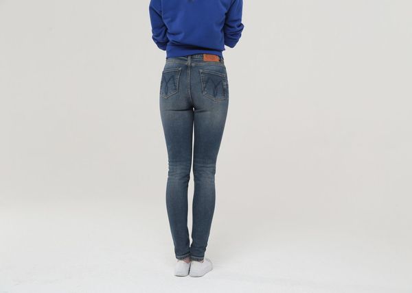 Джинсы Женские Swallow Cиние - фото 6