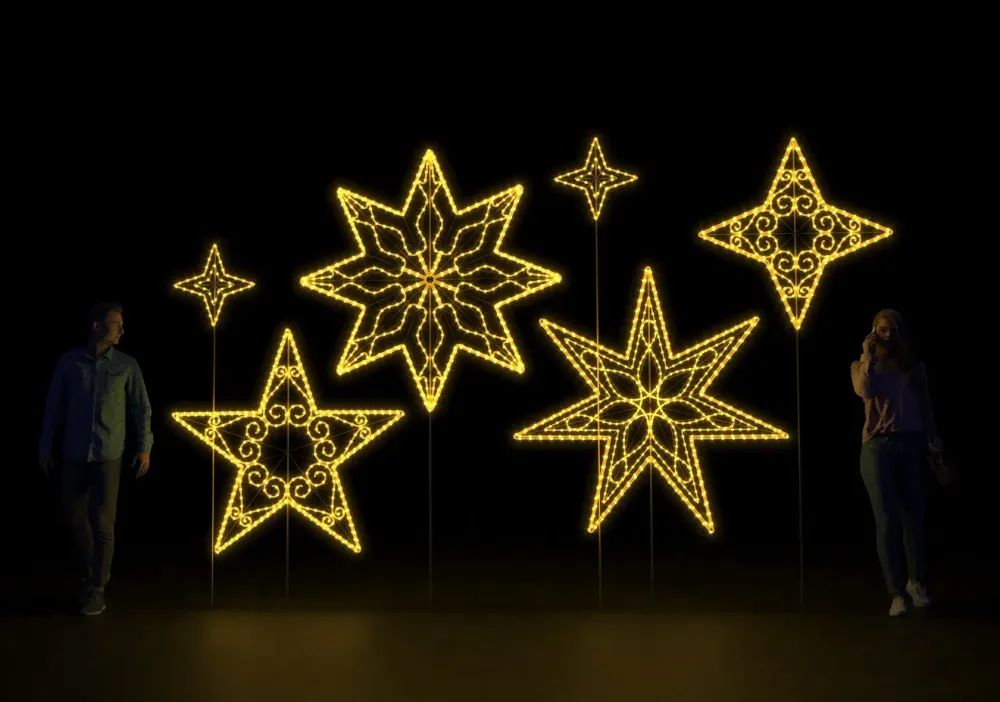 световая фотозона "звезды"