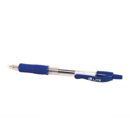 Ручка гел.автом. LITE 0,5 мм синий резин.грип