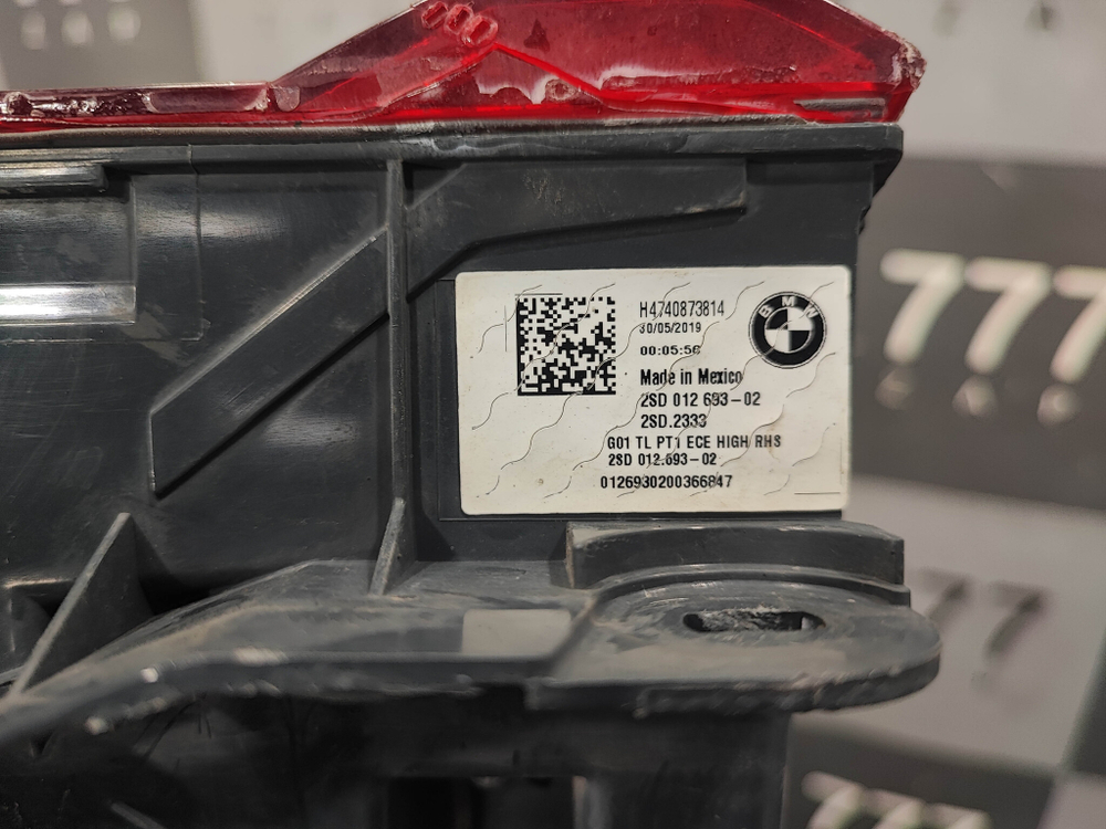 Фонарь задний правый BMW X3 (G01) 17-21 Б/У Оригинал 63219853370