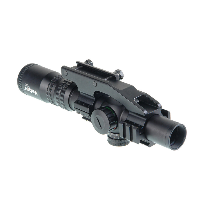 Прицел Veber Black Russian 1-4x24 RG загонник