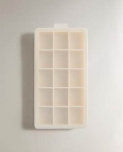Zara Home Форма для льда силиконовая на 15 кубиков с крышкой, прямоугольные ячейки