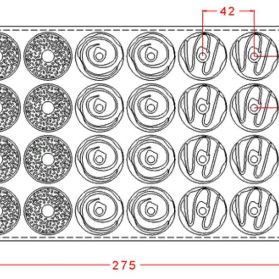 534 | Форма для шоколадных изделий &quot;Пончик&quot; (275*175мм)