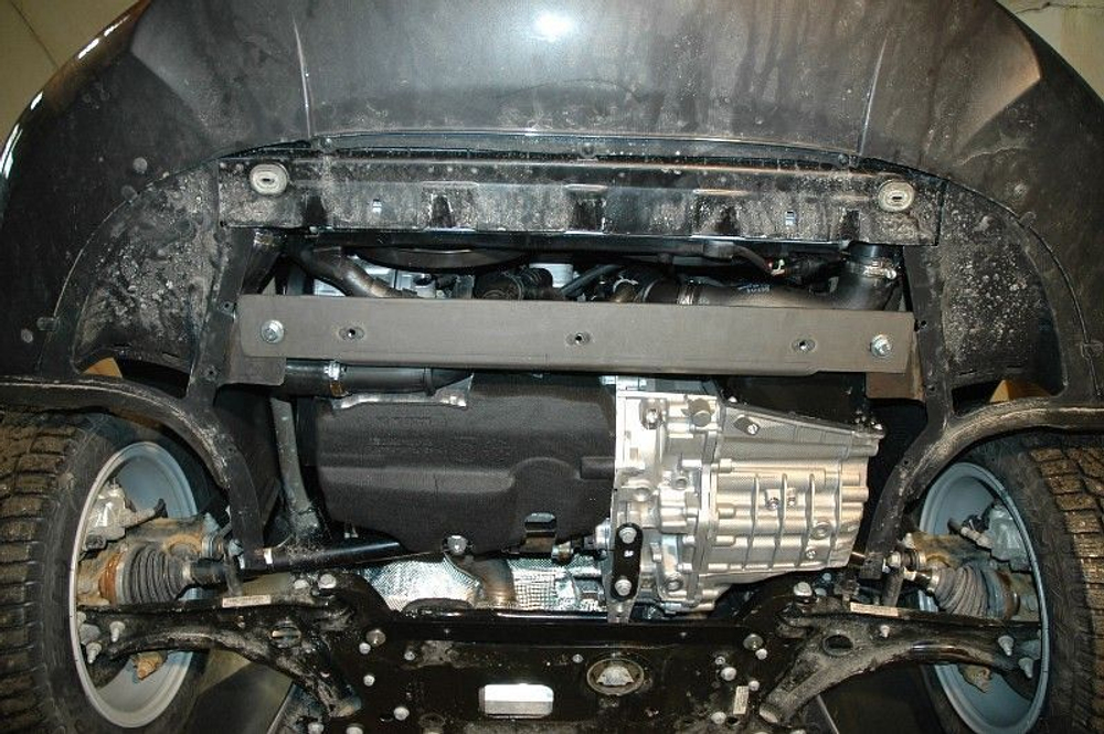 Защита картера и КПП Sheriff для Skoda Superb II (3T/B6) 2008-2015 арт.21.1988