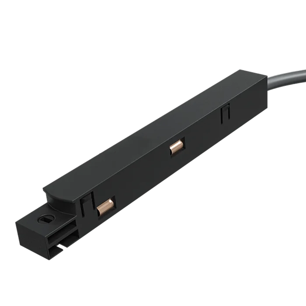 Вводной коннектор питания для магнитной трековой шины Vaes VECTOR, цвет чёрный