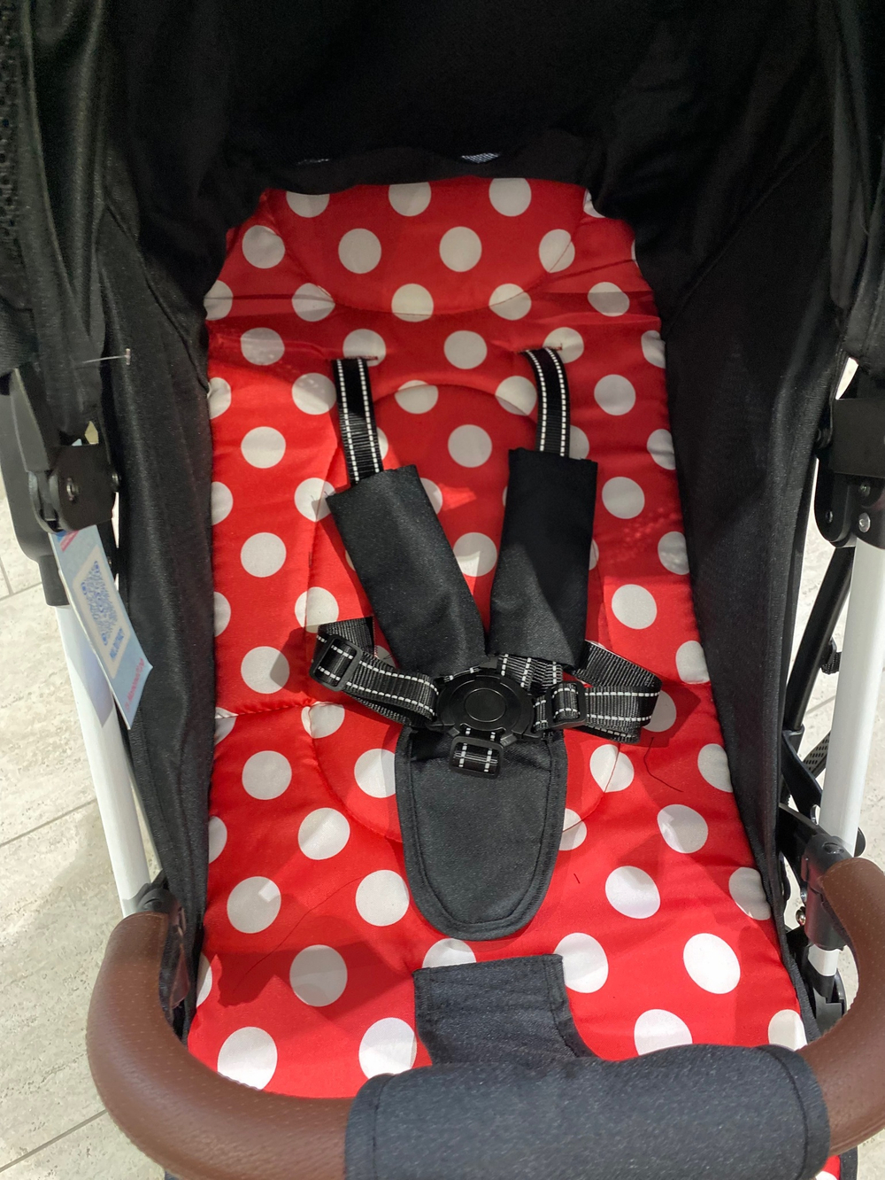 Коляска прогулочная Babalo 2023 Минни маус белая рама