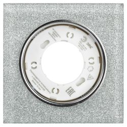 Встраиваемый светильник со светодиодной подсветкой ЭРА DK LD50 CH/SHSL GX53 хром серебро | Встраиваемые LED светильники