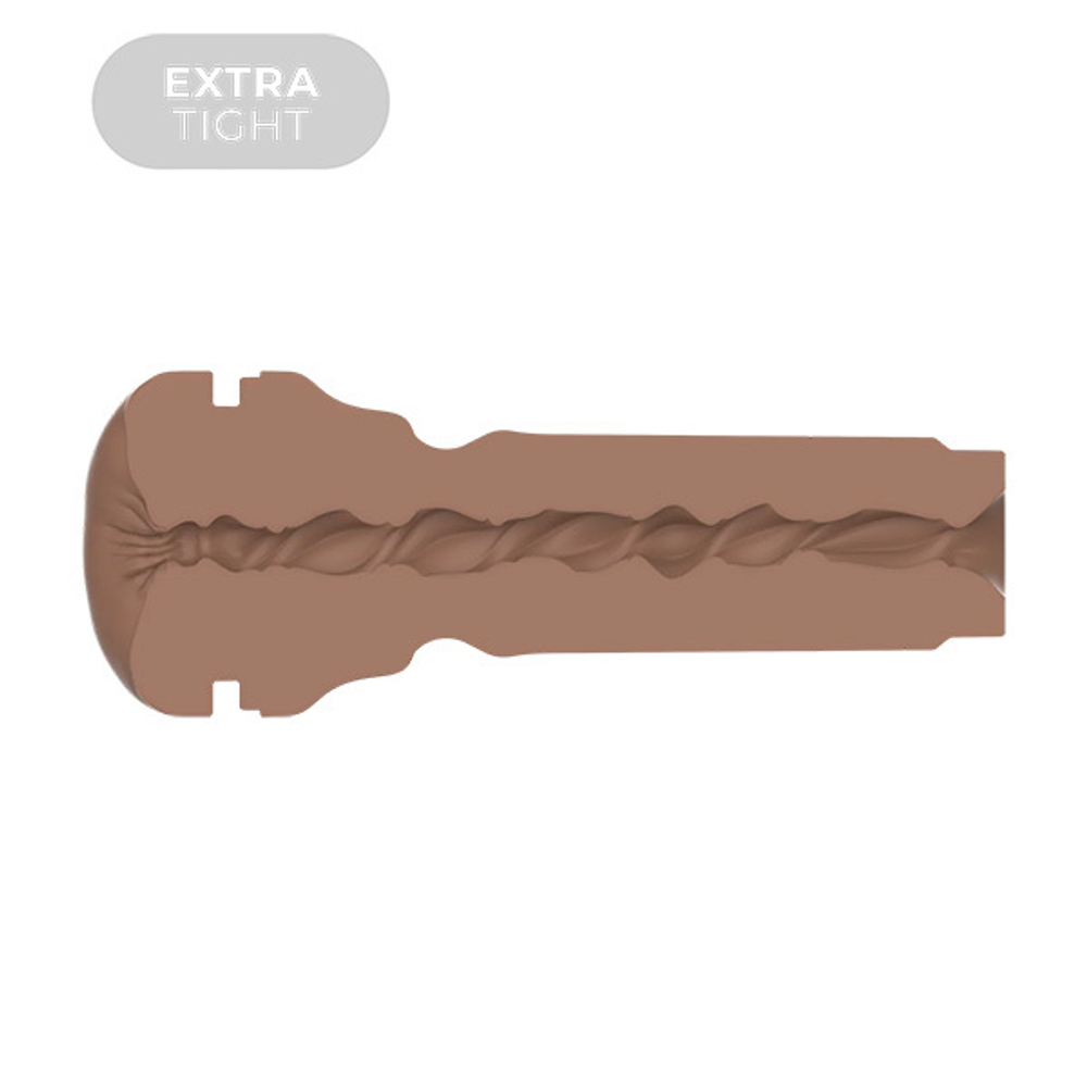 Коричневый (темный карамельный) мастурбатор-анус 22,3см Kiiroo Feel Stroker Dark Caramel