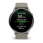 Смарт часы Garmin Venu 4 - 45мм Silver with Silver Grey Silicone Band