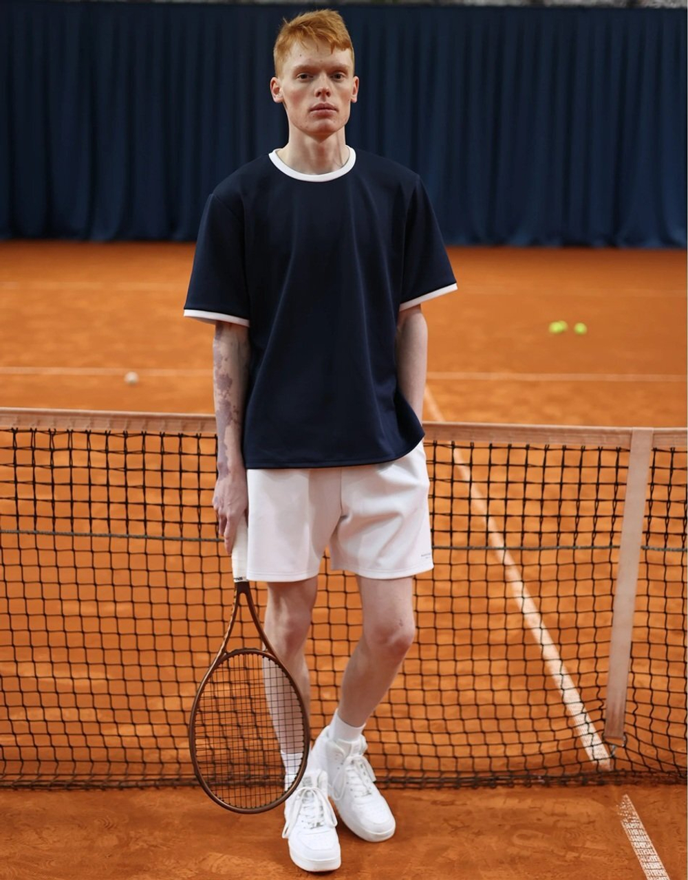 ОДЕЖДА ДЛЯ ТЕННИСА Мужская, Футболка BONIFIQUE CLASSIC T SHIRT .