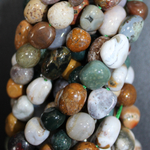 Агат индийский галтовка бусины 9-11мм