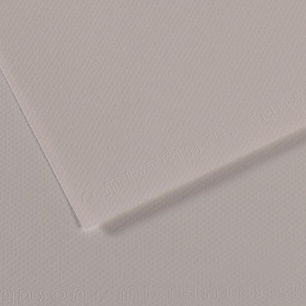 Бумага для пастели Mi-Teintes 160 г/м², 50х65 см, 10 л, №186 Темно-серый, Canson, C31032S132