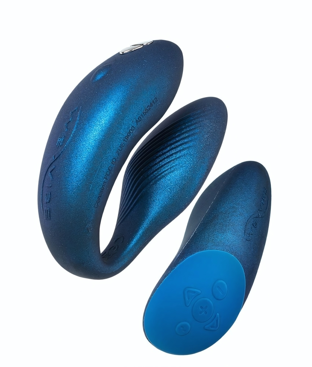 Вибромассажер для пар We-Vibe Chorus синий 11 см