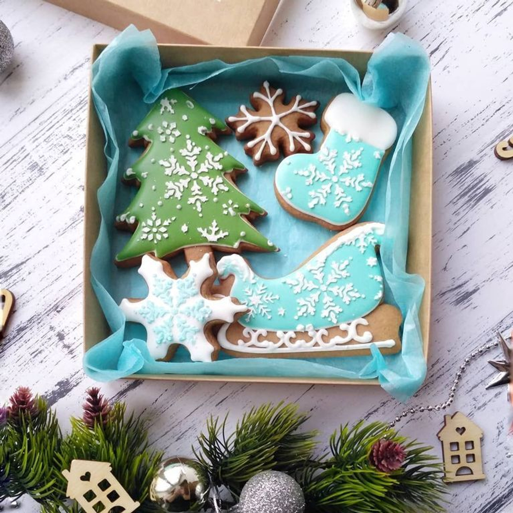 Бумага упаковочная тишью, Голубая 50х66 см (10 листов)