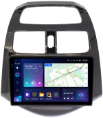 Магнитола для Chevrolet Spark M300 2009-2022, Ravon R2 (рамка глянцевая) - Teyes CC3-2K монитор 9.5" 2K QLED на Android 10, ТОП процессор, CarPlay, 4G SIM-слот