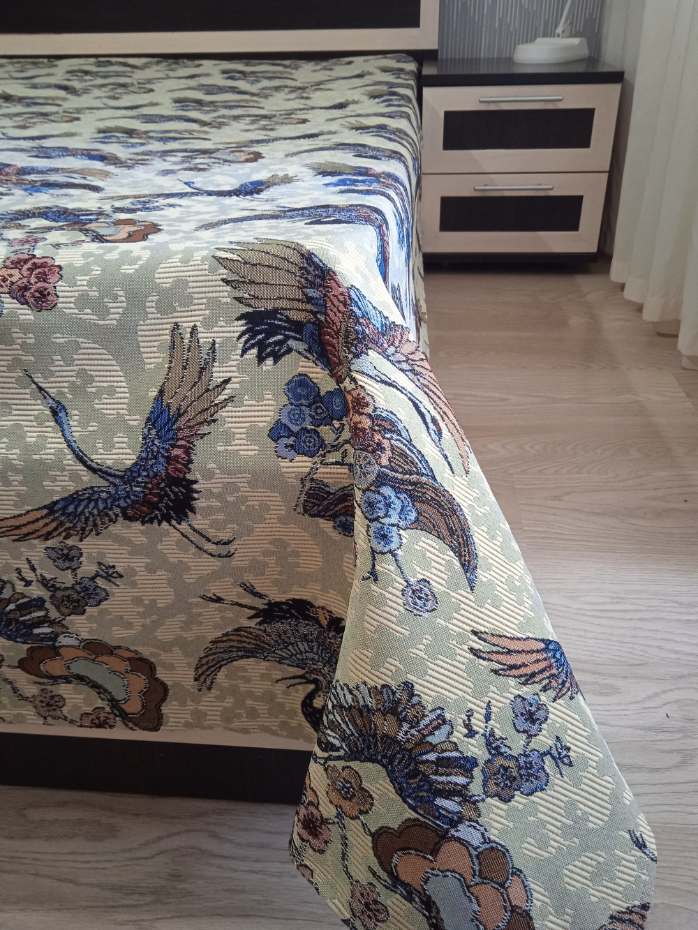 Покрывало гобеленовое Журавли 1,5-спальный (150х200)