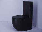 Унитаз-компакт безободковый Ceramica Nova Metropol CN4001-BMB с крышкой-сиденьем микролифт, матовый черный