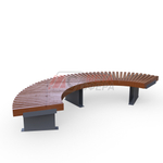 Лавка Rail Road 03 радиусная