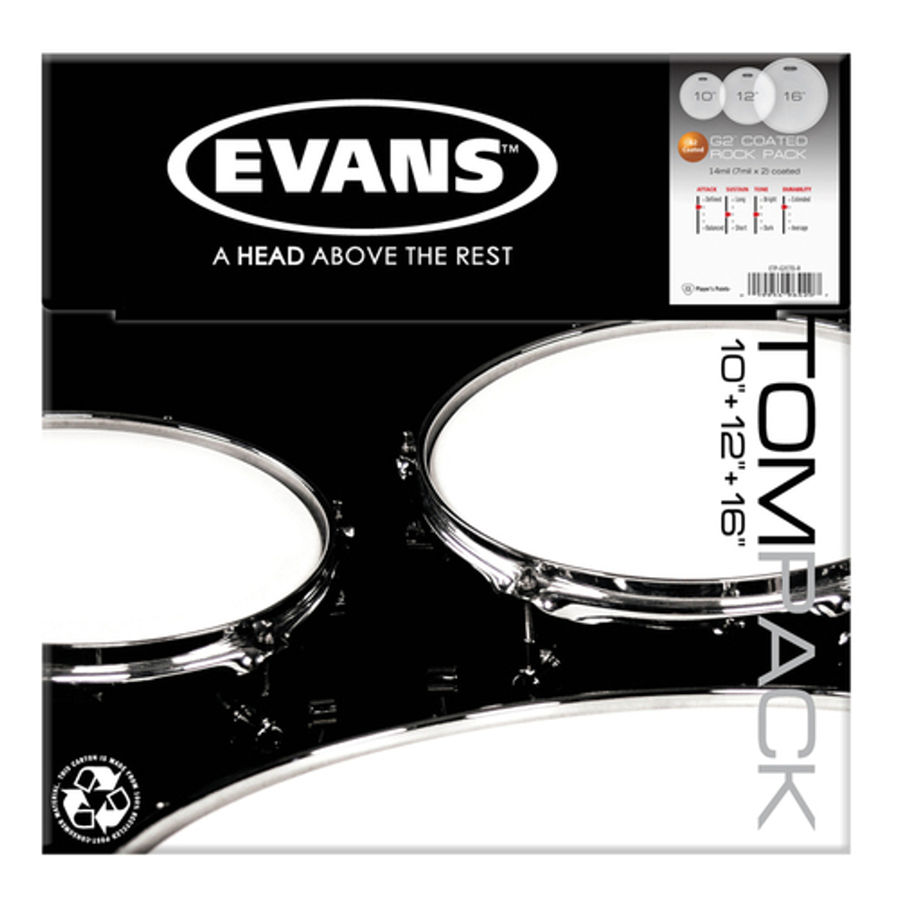 Набор пластика Evans ETP-G2CTD-R