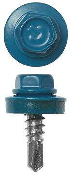 ЗУБР СКМ 5009, 25 х 5.5 мм, неб.-голуб., 800 шт, кровельный саморез (4-300310-55-025-5009)