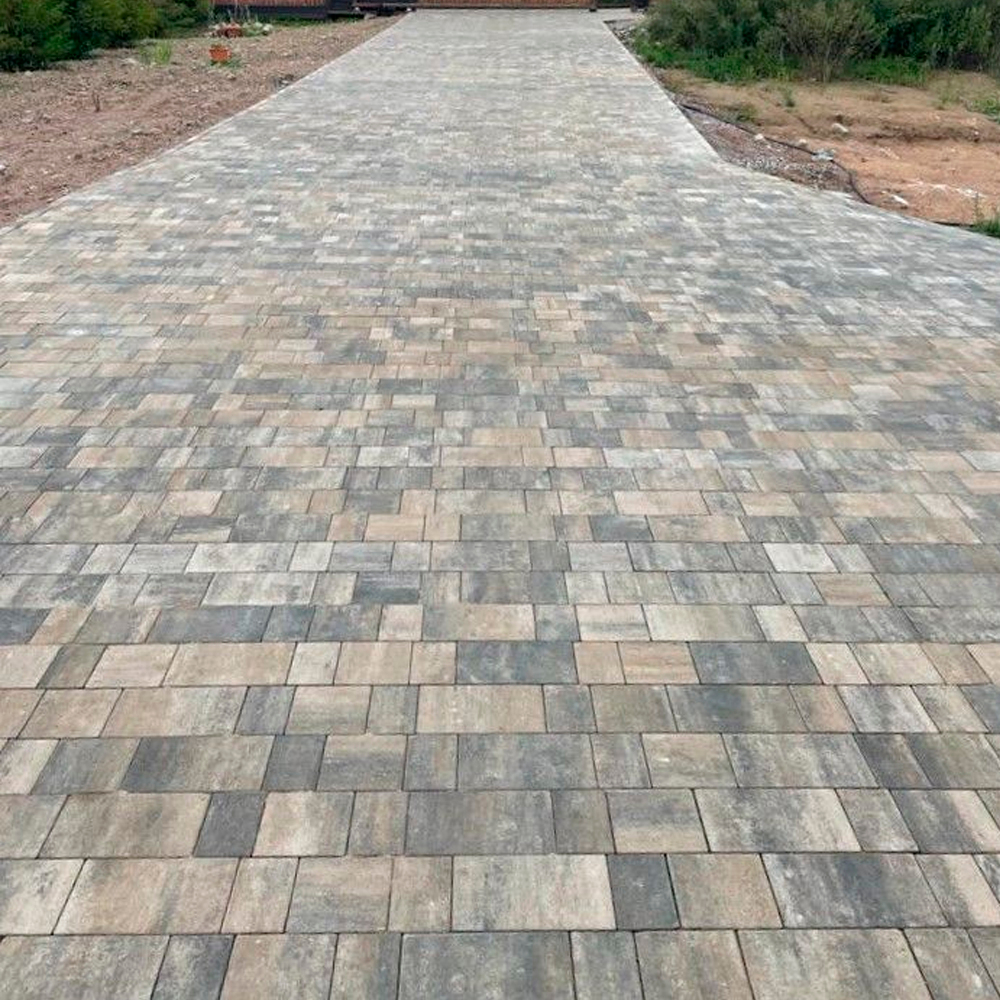 Тротуарная плитка СТАРЫЙ ГОРОД - Листопад гладкий Старый замок, комплект из 3 видов плит