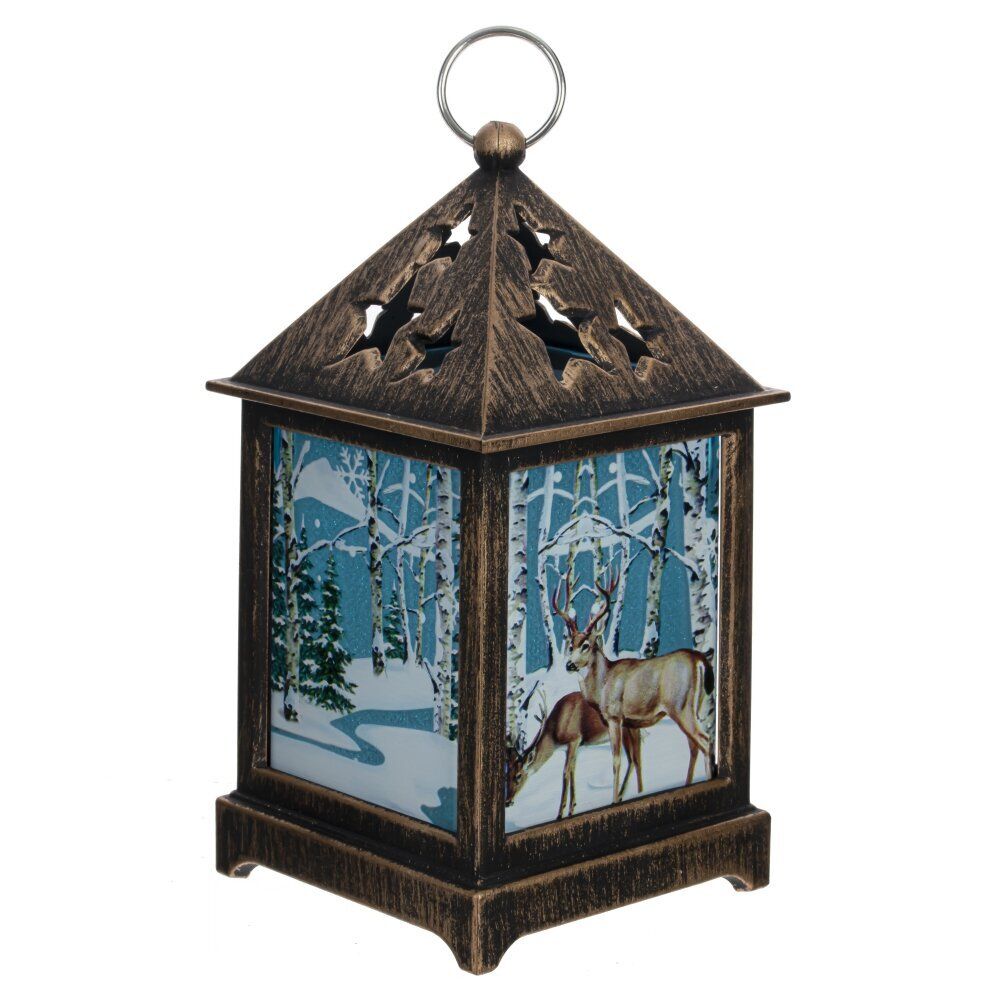 GAEM Изделие декоративное "Фонарь" (подсветка, 3xLR44), L6,5 W6,5 H12,5 см, 3в.