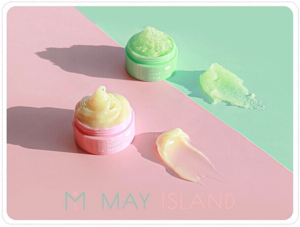 Ночная маска для губ с ароматом киви May Island Lip Sleep Mask Dragonfruit Kiwi 10g