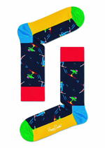 Носки унисекс Skiers Sock с лыжниками (Размер: 29) (Цвет: черный)