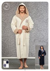 Халат мужской с капюшоном 7160 Nusa