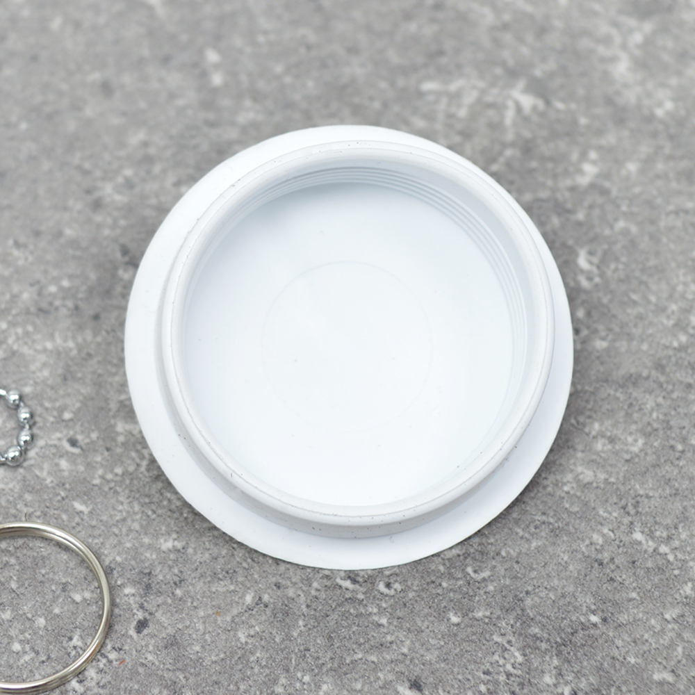 Пробка для ванной с цепочкой белая